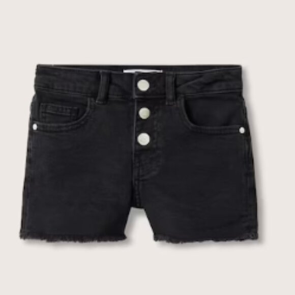 MANGO KIDS Frayed hem denim shorts - Picture 1 of 10